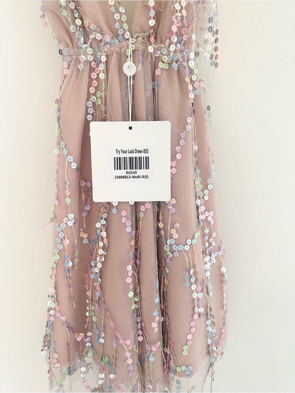Hello Molly Pink Sequin Mini Dress NWT Size S - Picture 3 of 5